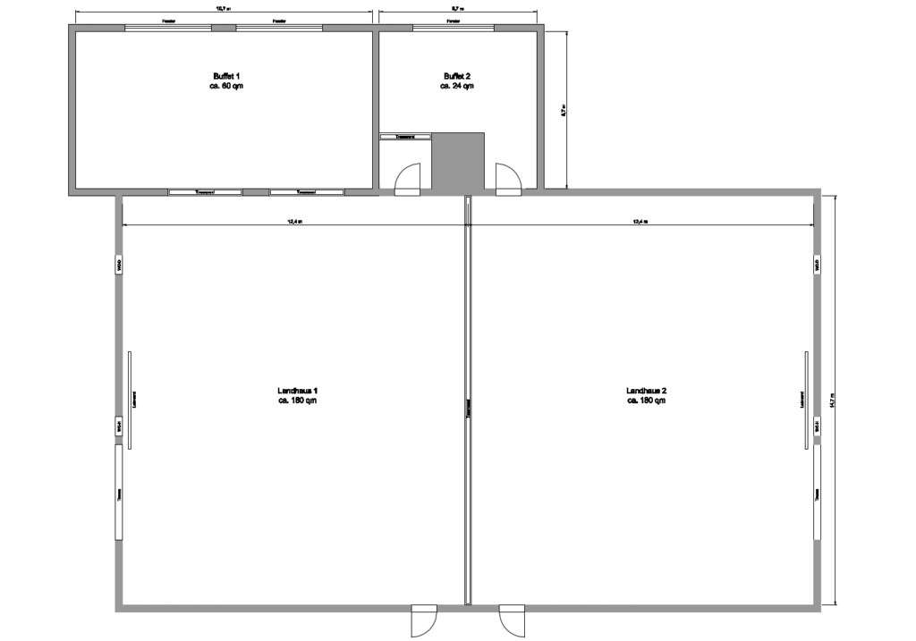 Grundriss Raum Landhaus Hennies